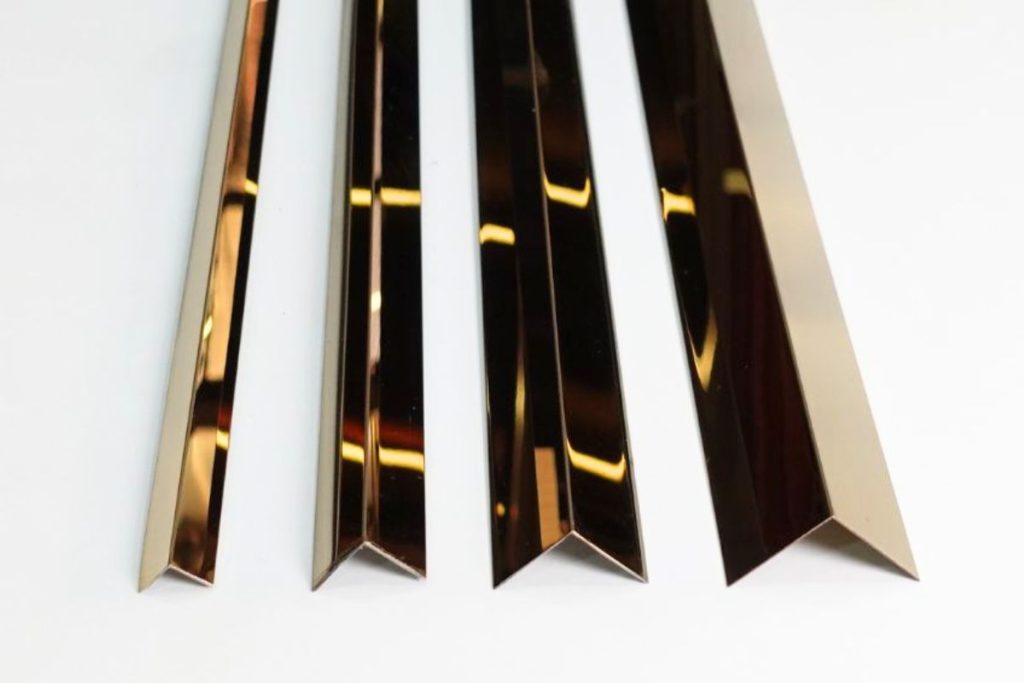 hình nẹp inox trang trí chữ V