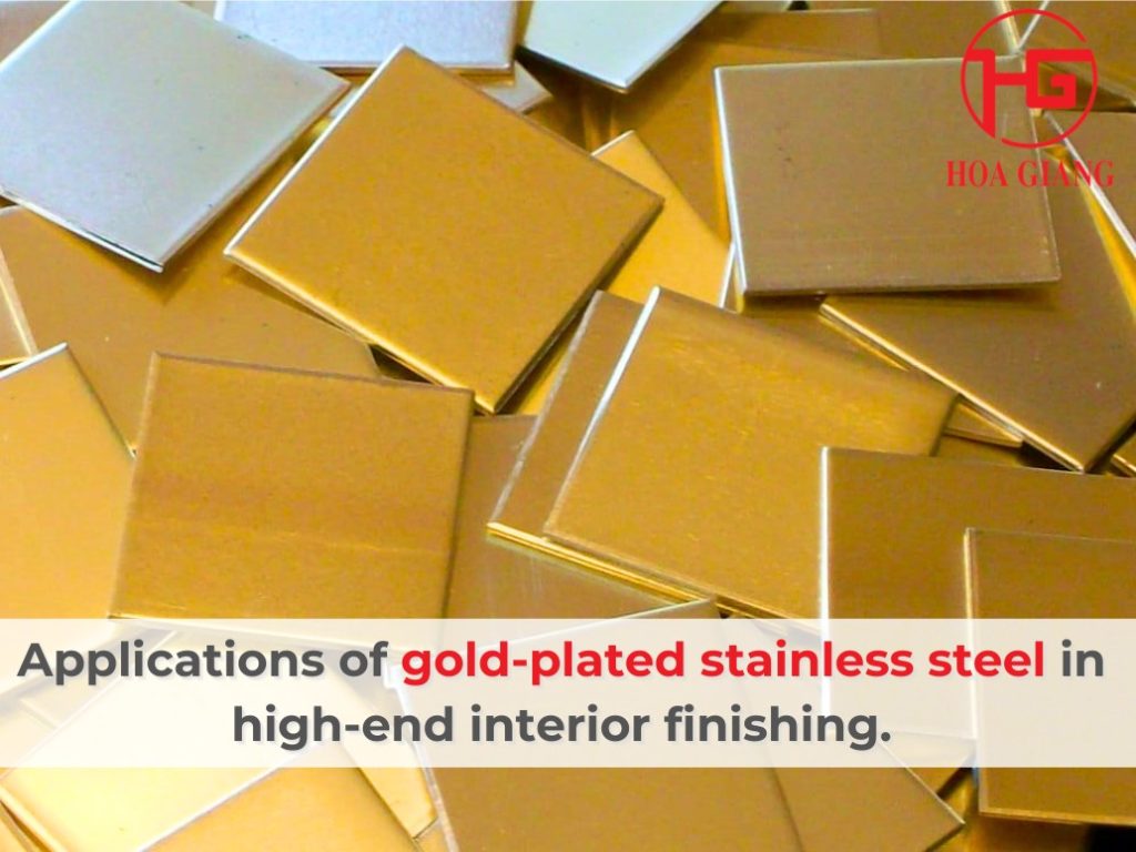 Applications of gold-plated stainless steel in high-end interior finishing