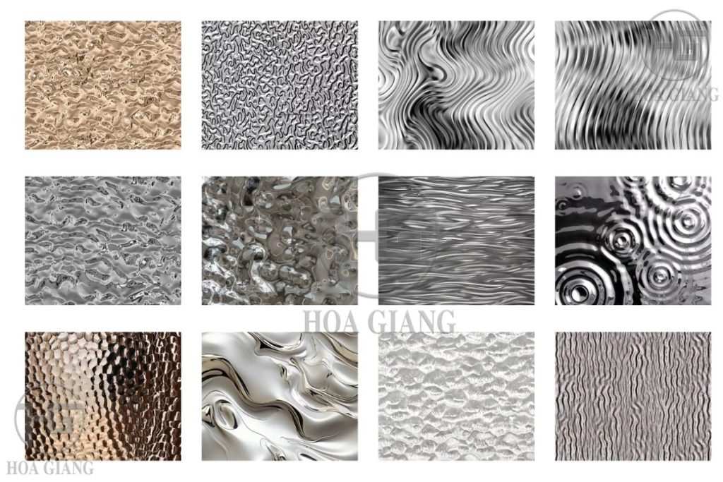 Hoa Giang mang đến mẫu tấm inox sóng nước đa dạng