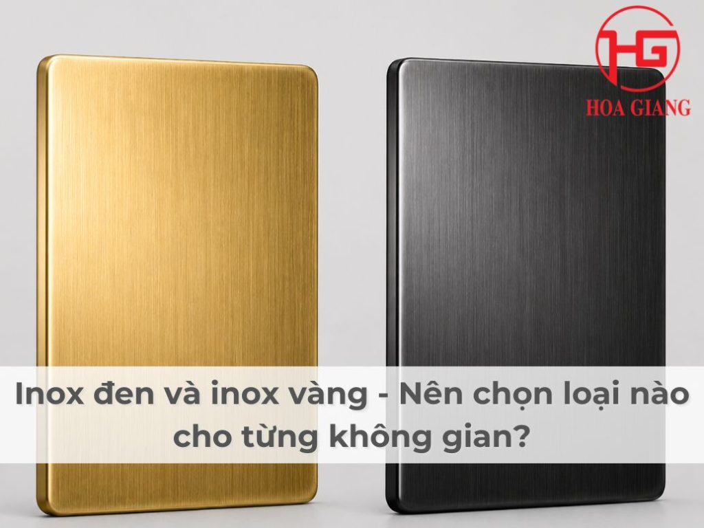 Inox đen và inox vàng