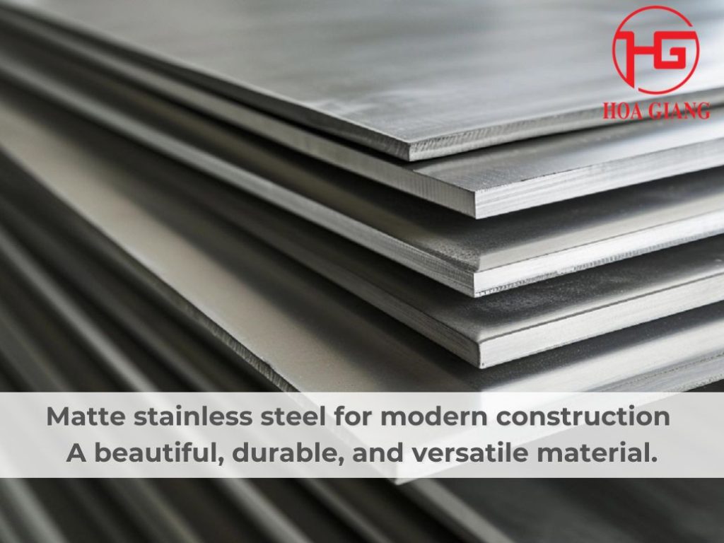 Matte stainless steel for modern construction A beautiful, durable, and versatile material.