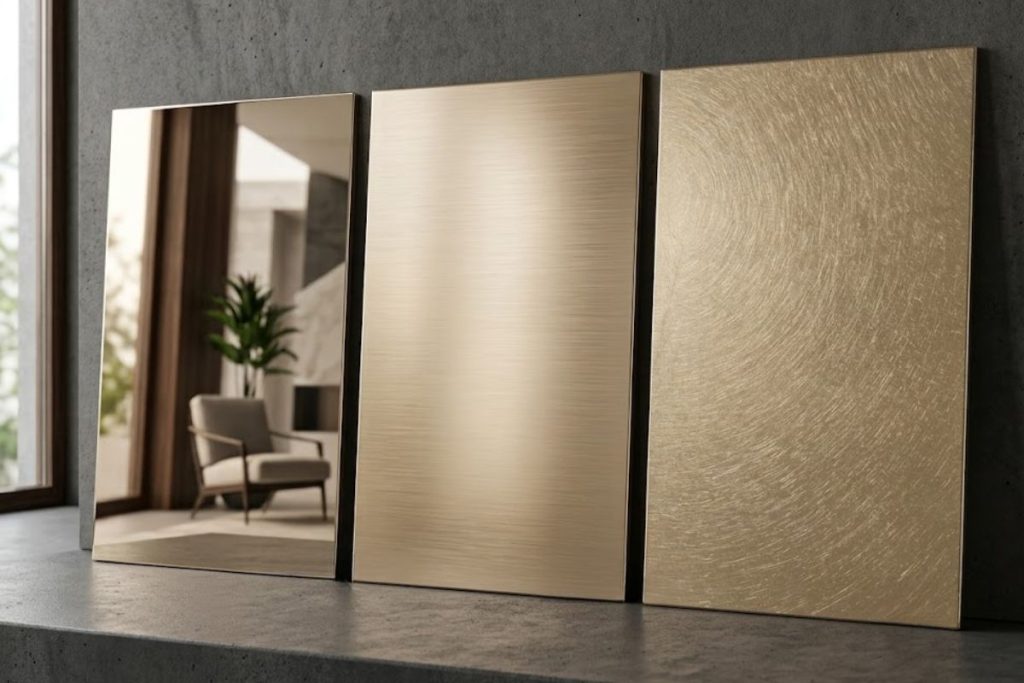 inox màu champagne