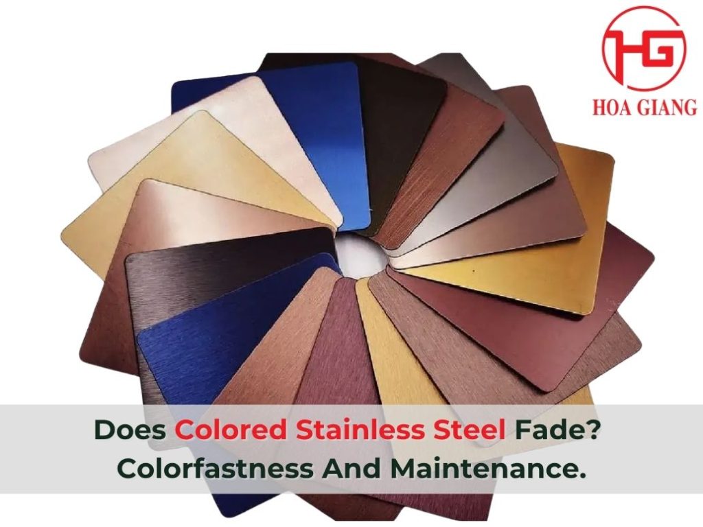 Colored stainless steel