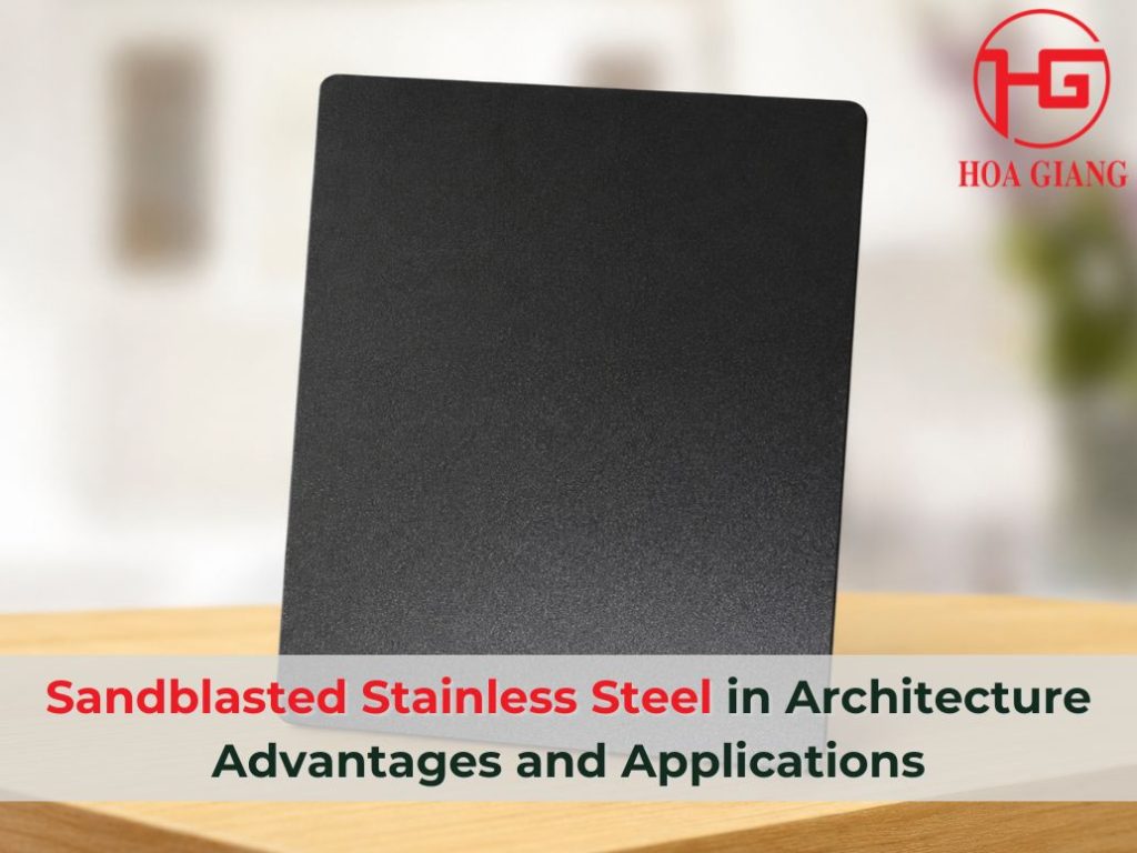 Bead-blasted stainless steel