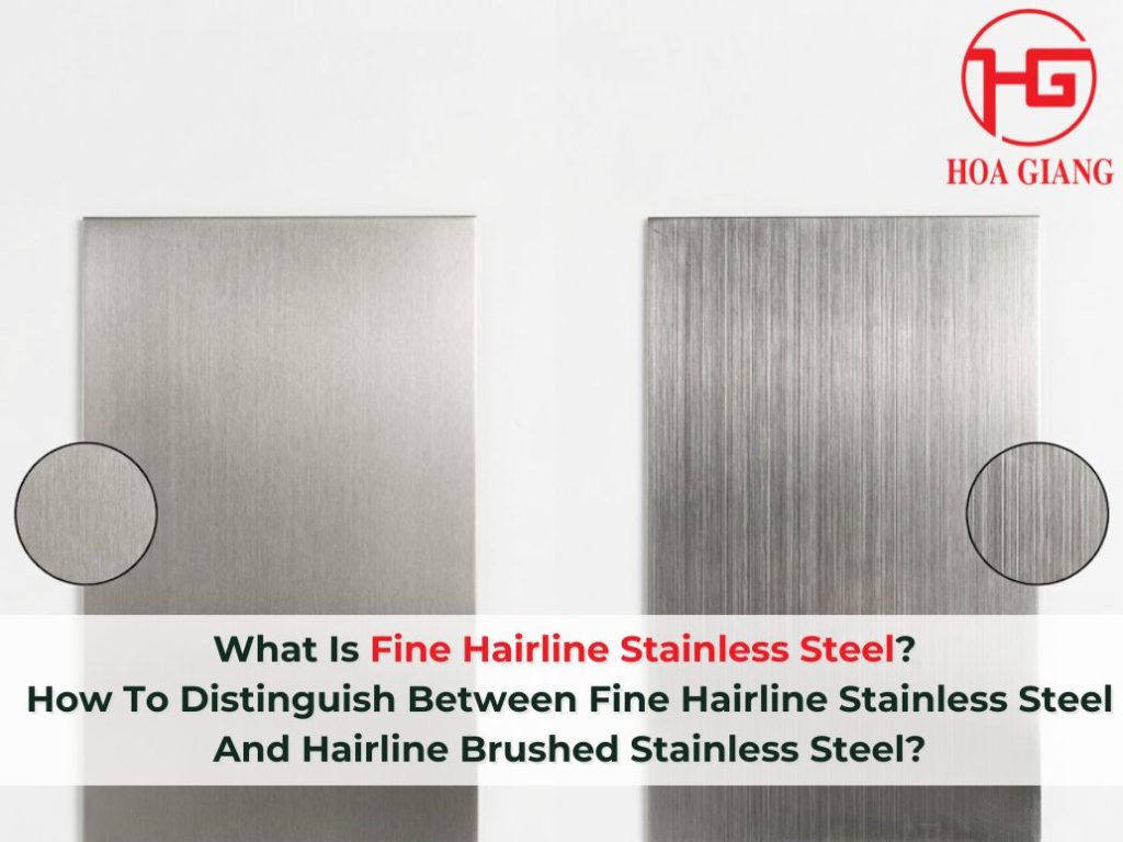 fine hairline stainless steel