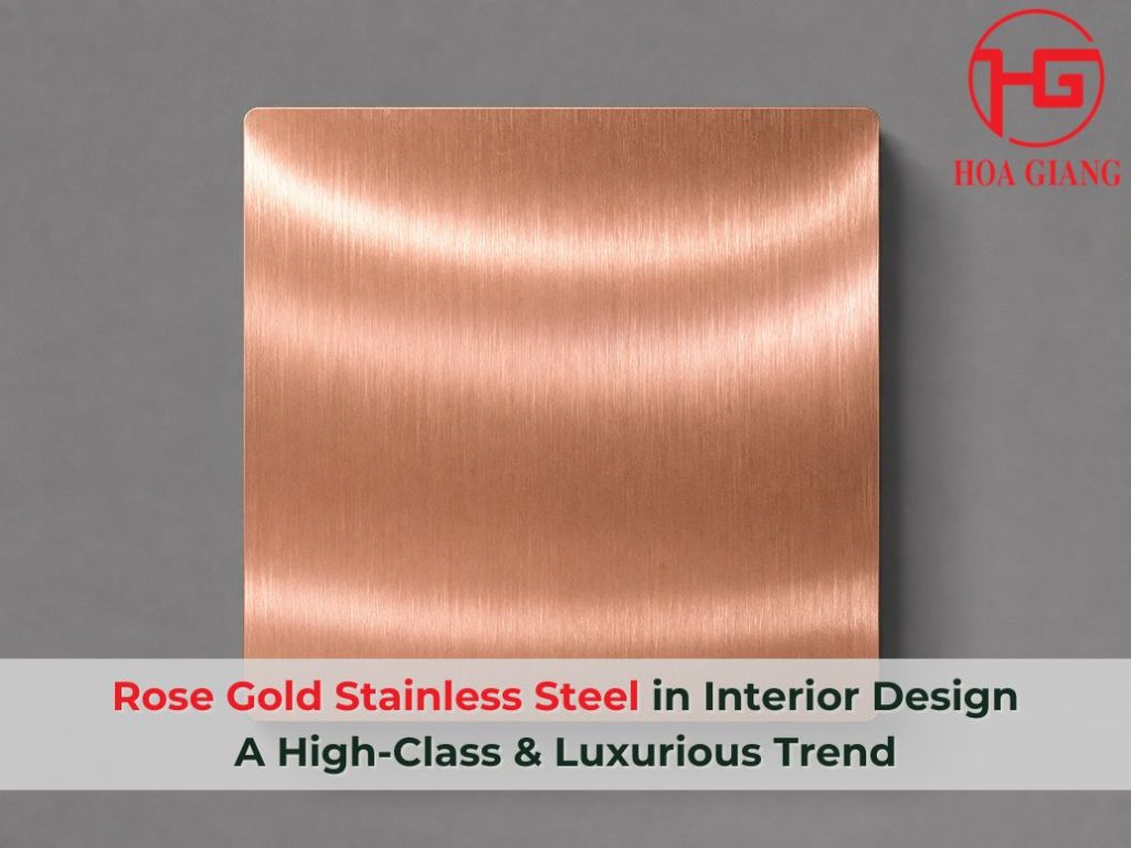 Rose gold stainless steel