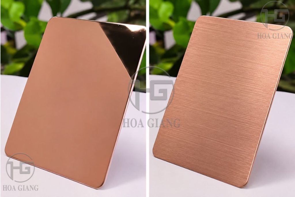 inox vàng hồng