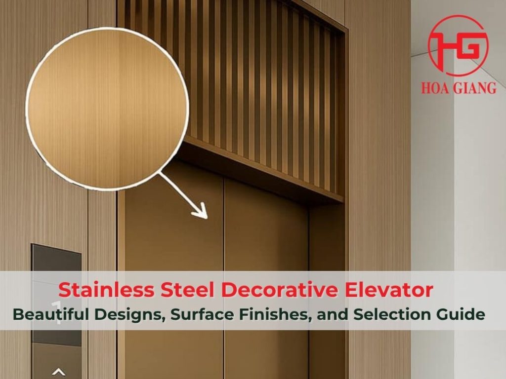 Stainless steel decorative elevator