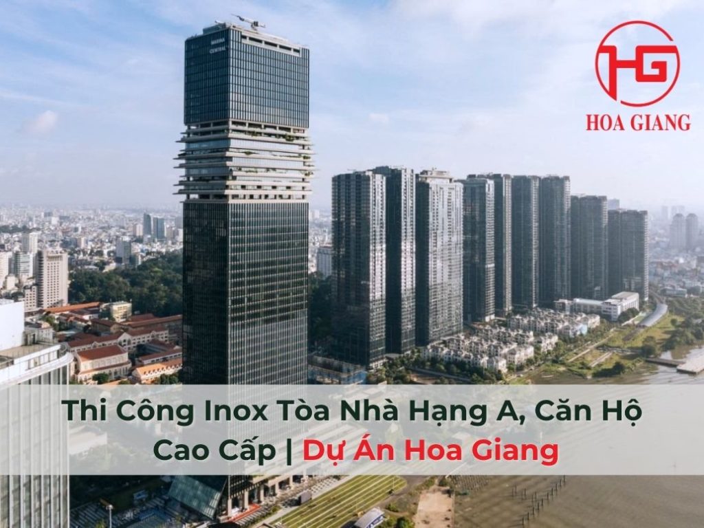 thi công inox tòa nhà
