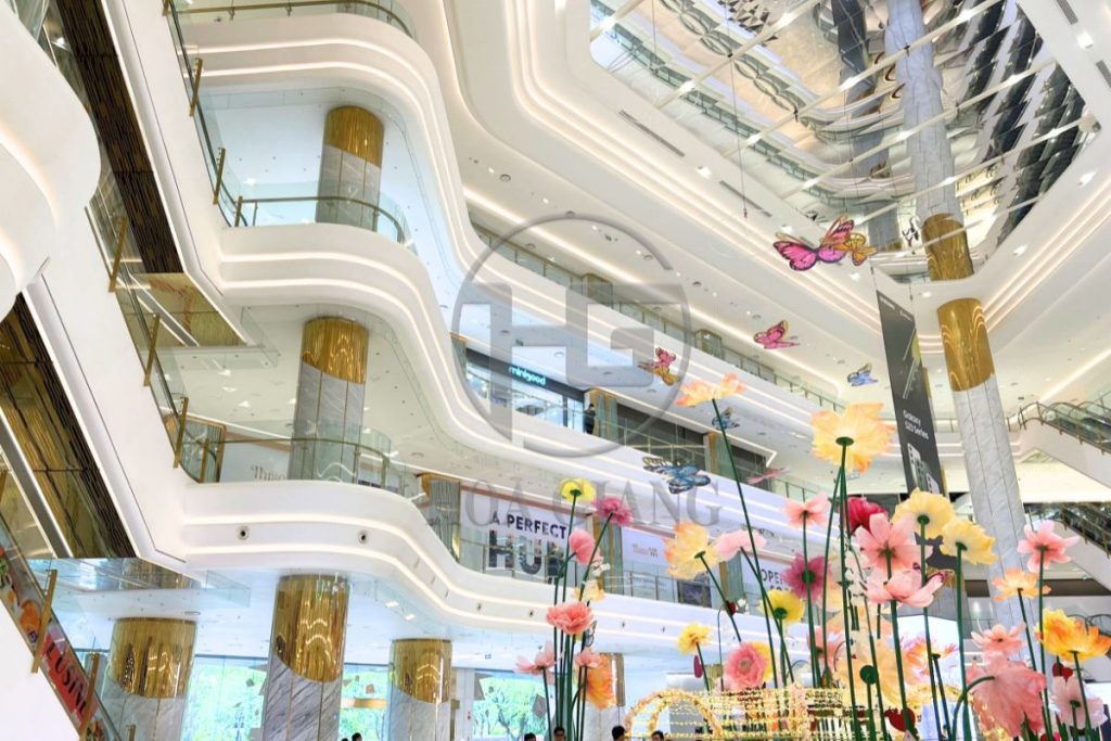 Hoa Giang thi công inox trang trí tại Thiso Mall Sala