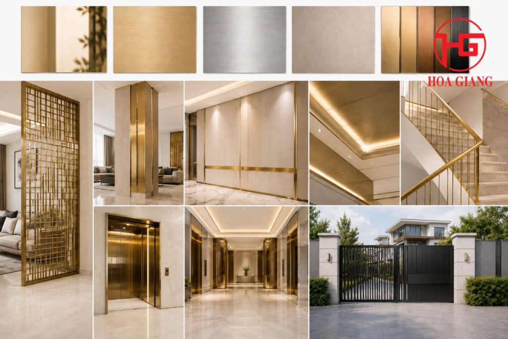 Thiết kế villa ứng dụng inox cao cấp