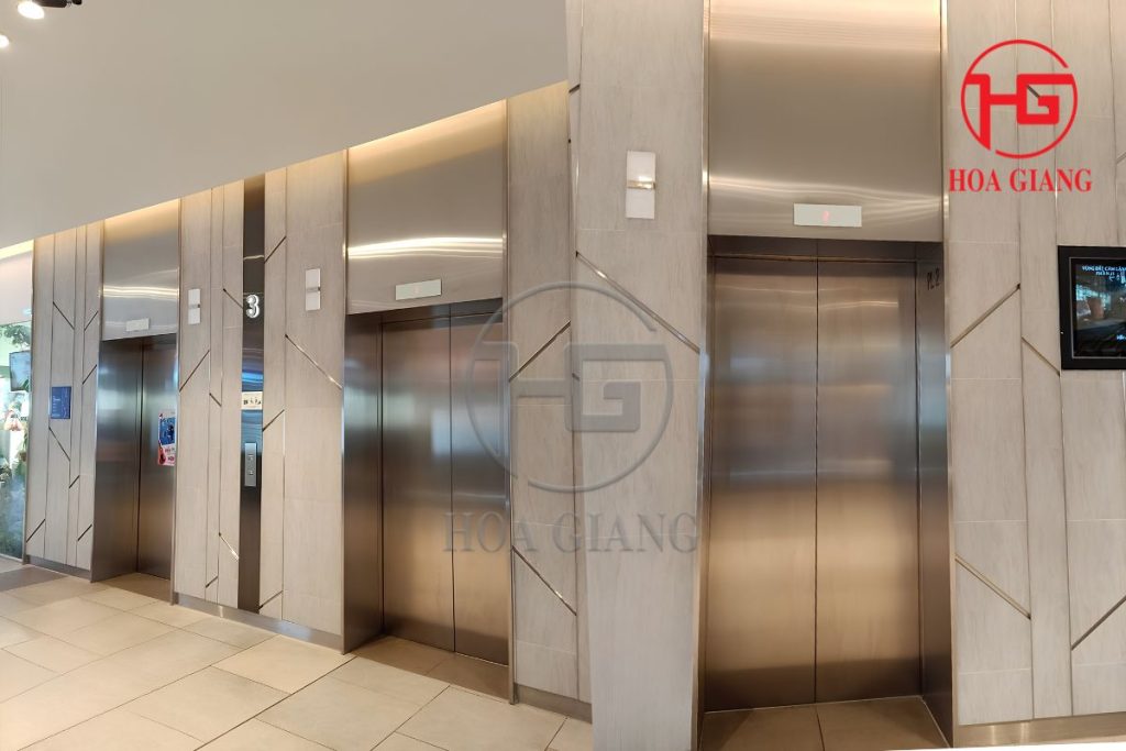 Inox trang trí thang máy tại Estella Heights - Dự án do Hoa Giang thực hiện