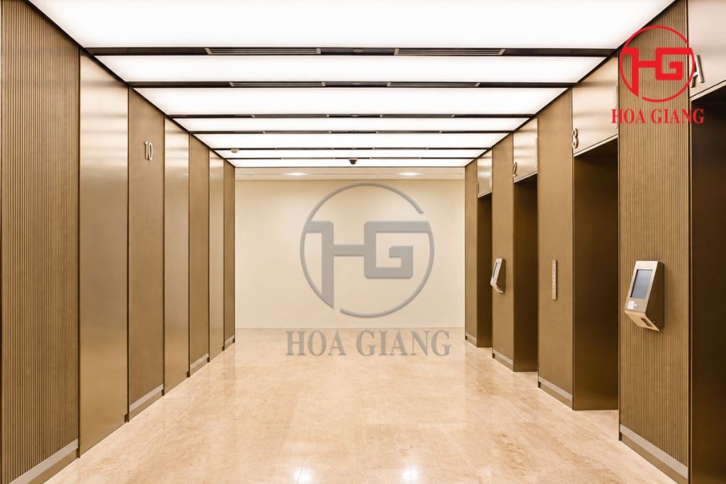 Inox trang trí thang máy tại Ngôi nhà Đức - Dự án do Hoa Giang thực hiện