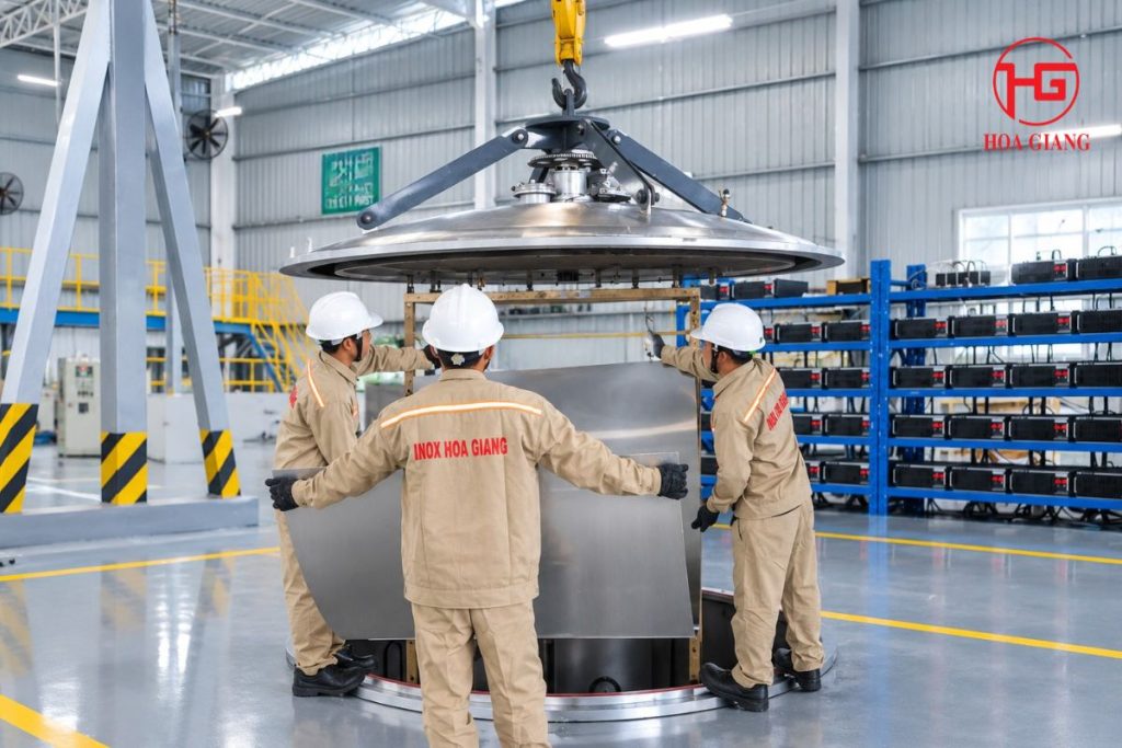 Hoa Giang chuyên gia công inox trang trí cao cấp theo yêu cầu dự án