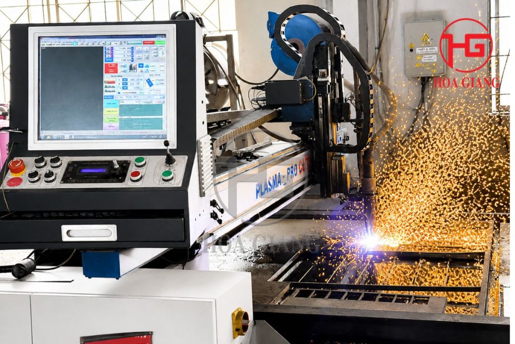Kỹ thuật gia công ảnh hưởng đến độ hoàn thiện vật liệu - Máy móc tại nhà máy Hoa Giang