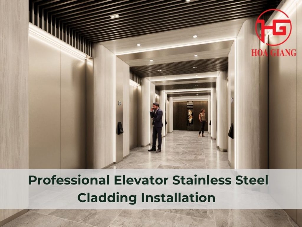 Professional Elevator Stainless Steel Cladding Installation 