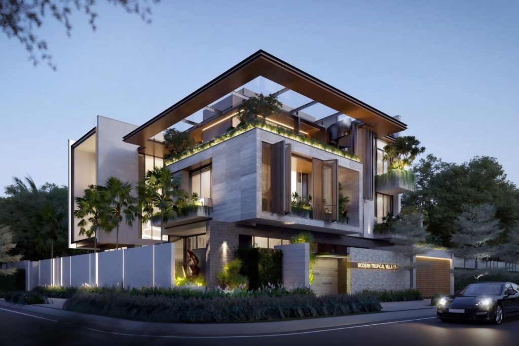 Villa với thiết kế hiện đại