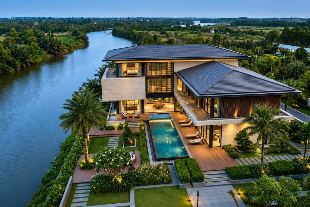 Villa song lập